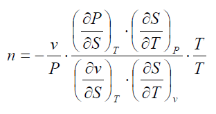 Isentropic Expansion Coefficient Calculation