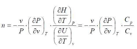 Isentropic Expansion Coefficient Calculation
